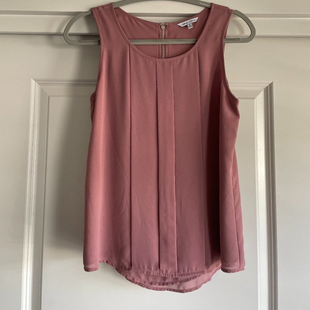 Naked Zebra Mauve Pink Tank Blouse
